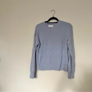 Treasure & Bond Light Blue Fuzzy Pullover Crewneck Sweater Size S